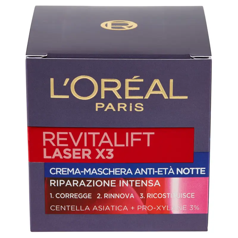 L'Oréal Revitalift Laser X3 Crema-Maschera Notte 50ml - Riparazione Intensa