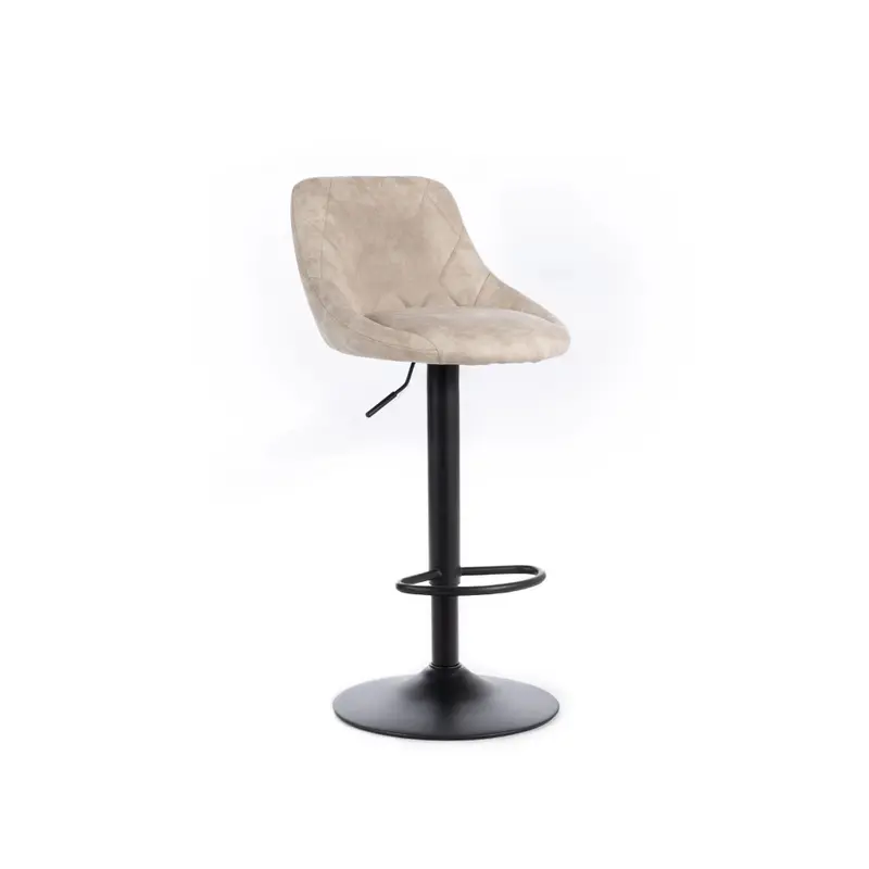 Luca, Set di 2 Sgabelli in microfibra (45cm X 50cm H. 84/100cm)
