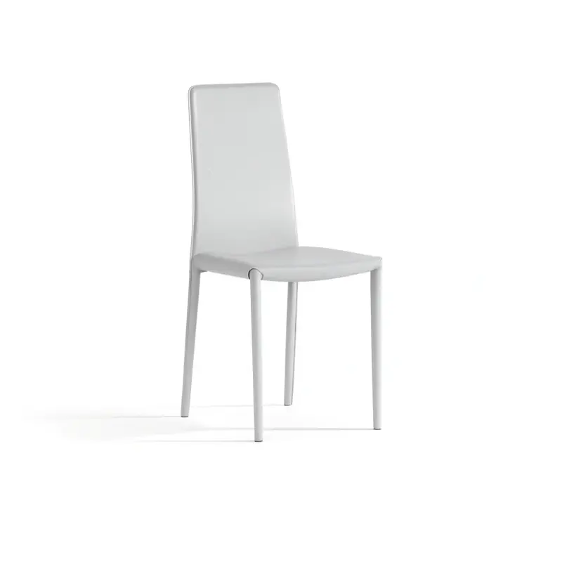 Luma, Set di 4 Sedie in similcuoio (42cm X 41cm H. 95cm)