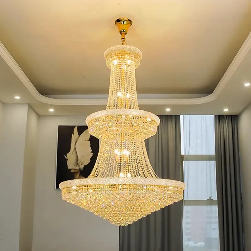 Luxury Crystal Chandelier Living Room