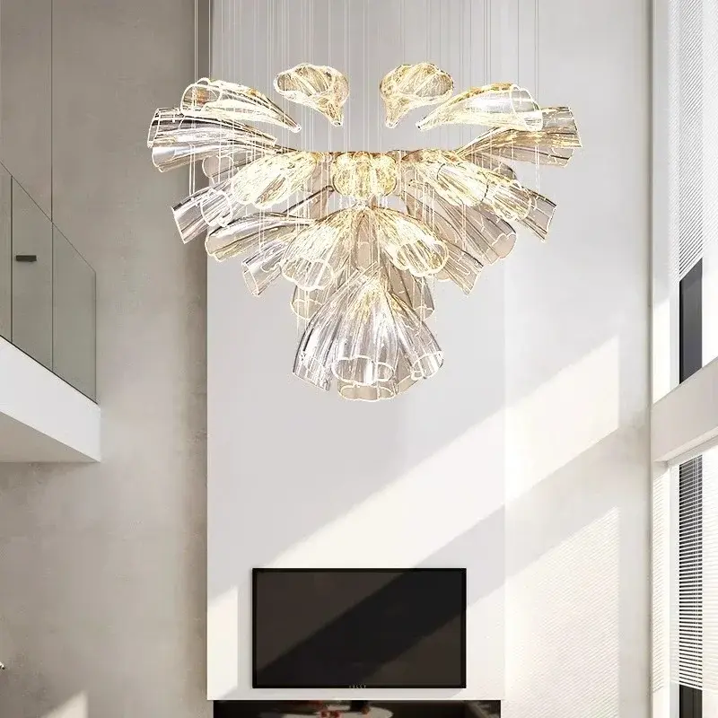 Luxury Crystal Glass Ceiling Light Chandelier Dining Room Living Room
