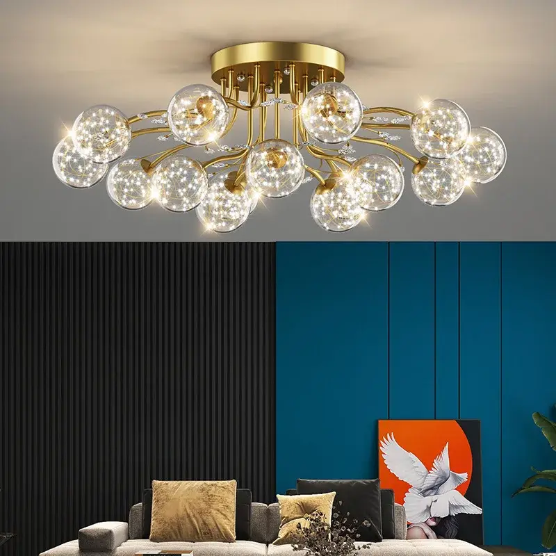 Luxury Glass Ball LED Chandelier