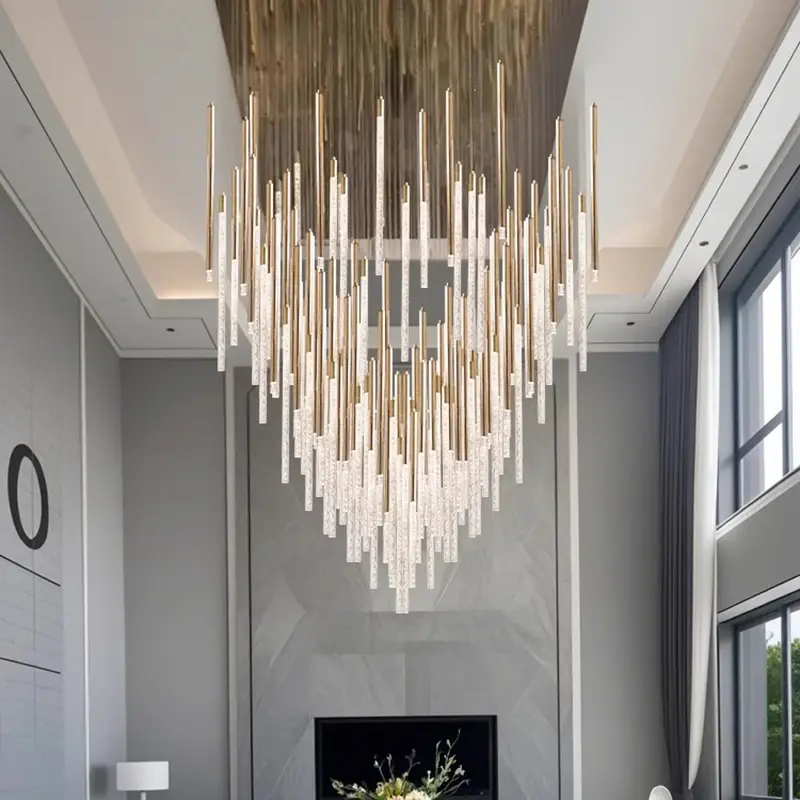 Luxury Villa Hotel Lobby Crystal Chandelier