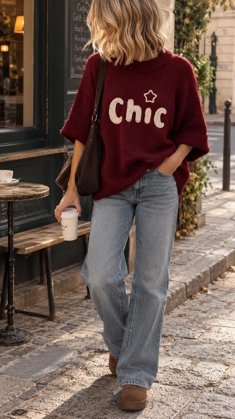 Maglia Chic burgundy