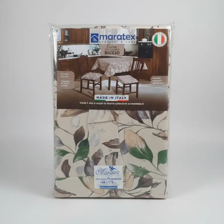 Maratex Tovaglia da Tavola PRIMAVERA 140x170 cm – Made in Italy – Cotone e Poliestere Antiscivolo – Vari Decori Alta Qualità