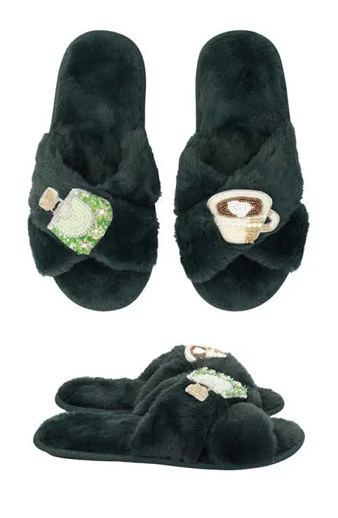 MaryHome Pantofole Donna in Ciniglia 6A56072