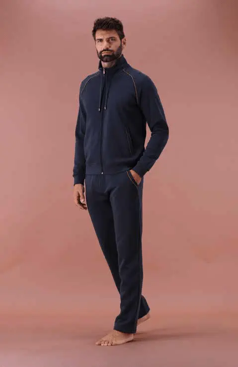 MaryHome Tuta Uomo con Zip Felpata 6T76173