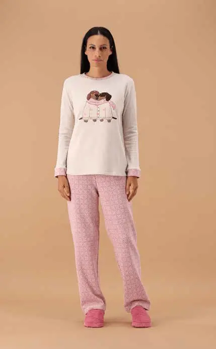 MaryPlaid Pigiama Girocollo Donna MaryHome 6P85045