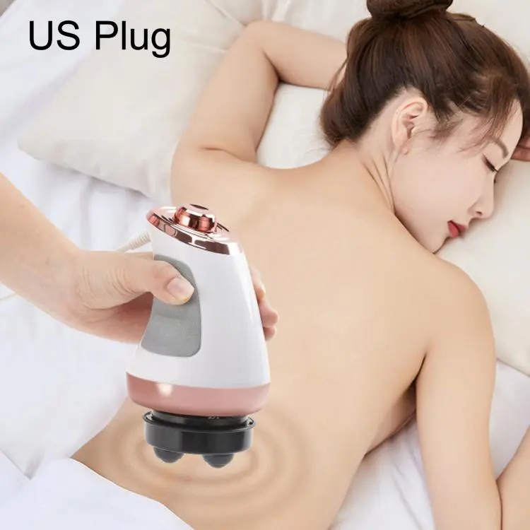 Massaggiatore elettrico portatile 5 in 1 per il corpo, ideale per la rimozione della cellulite, con 5 testine massaggianti., US Plug, EU Plug