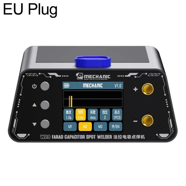 MECHANIC W09 1100A Saldatrice a punti miniaturizzata portatile per condensatori di Faraday, EU Plug, US Plug