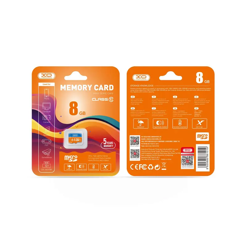 Memory card XO 8GB microSDHC Classe 10 UHS-I
