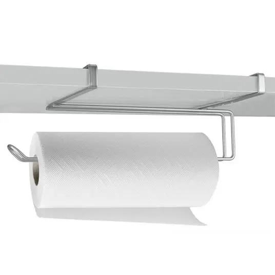 Metaltex Porta Rotolo Carta Cucina Polytherm 35x18x10 cm – Supporto Sottopensile Antiruggine Senza Forare