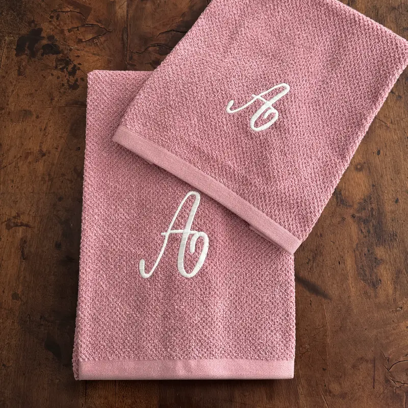 MICRO JACQUARD - COPPIA SPUGNA ROSA