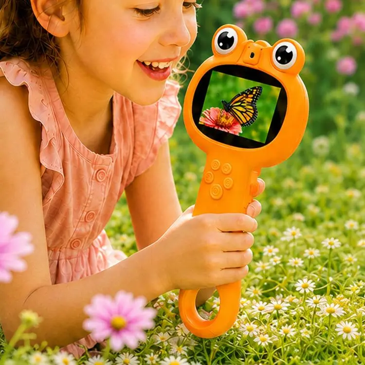 Microscopio digitale portatile 3 in 1 per bambini con lente d'ingrandimento
