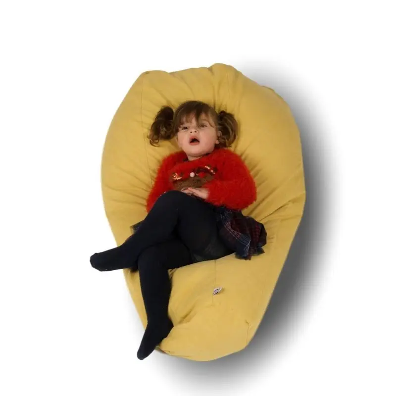 Mini SESSANTOTTO 68, Pouf Poltrona Sacco in Cotone per Bambini Sfoderabile