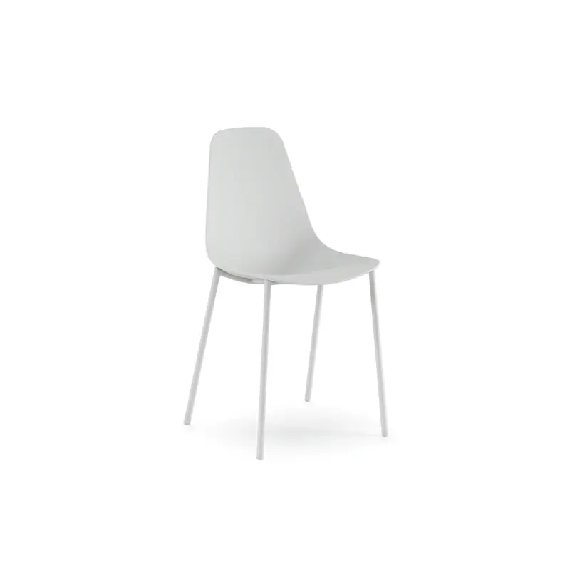 Mira, Set di 4 Sedie in polipropilene (49cm X 48.5cm H. 88cm)