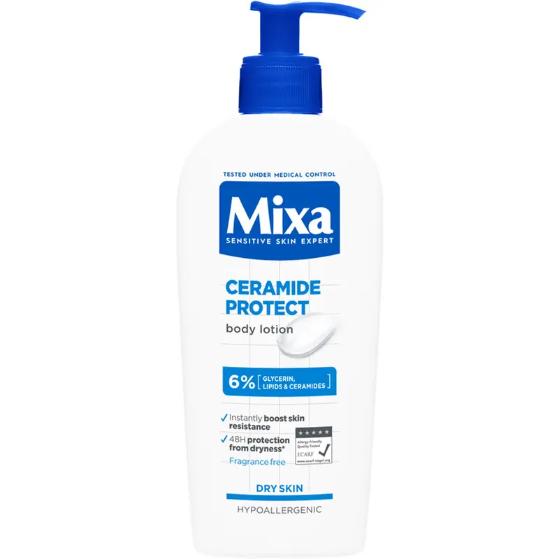 Mixa Ceramide Protect Body Lotion 250ml – Lozione Rinforzante con 6% Glicerina e Ceramidi