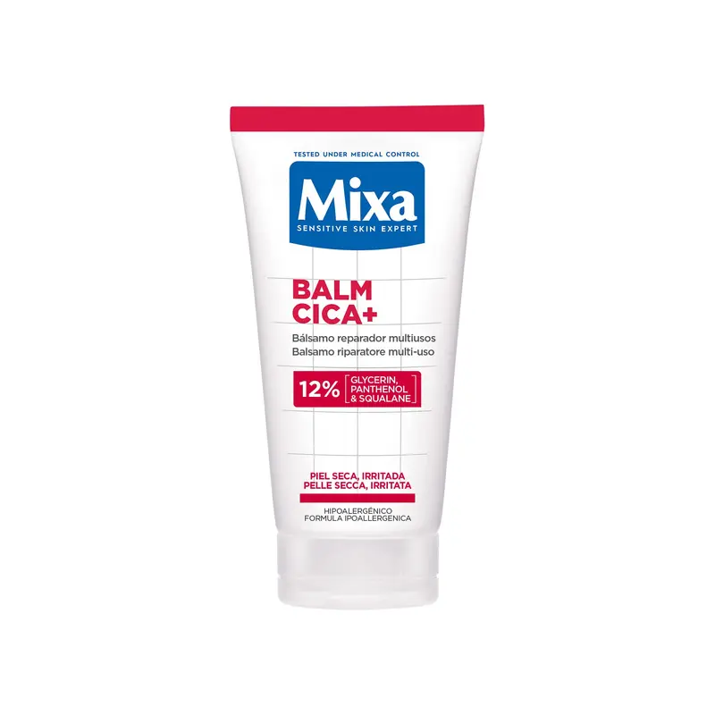 Mixa Urea Cica Repair Balm Cica+ 50ml – Balsamo Riparatore Multi-Uso – Ripara la Pelle 8 Volte più Velocemente – Per Lattanti, Bambini e Adulti