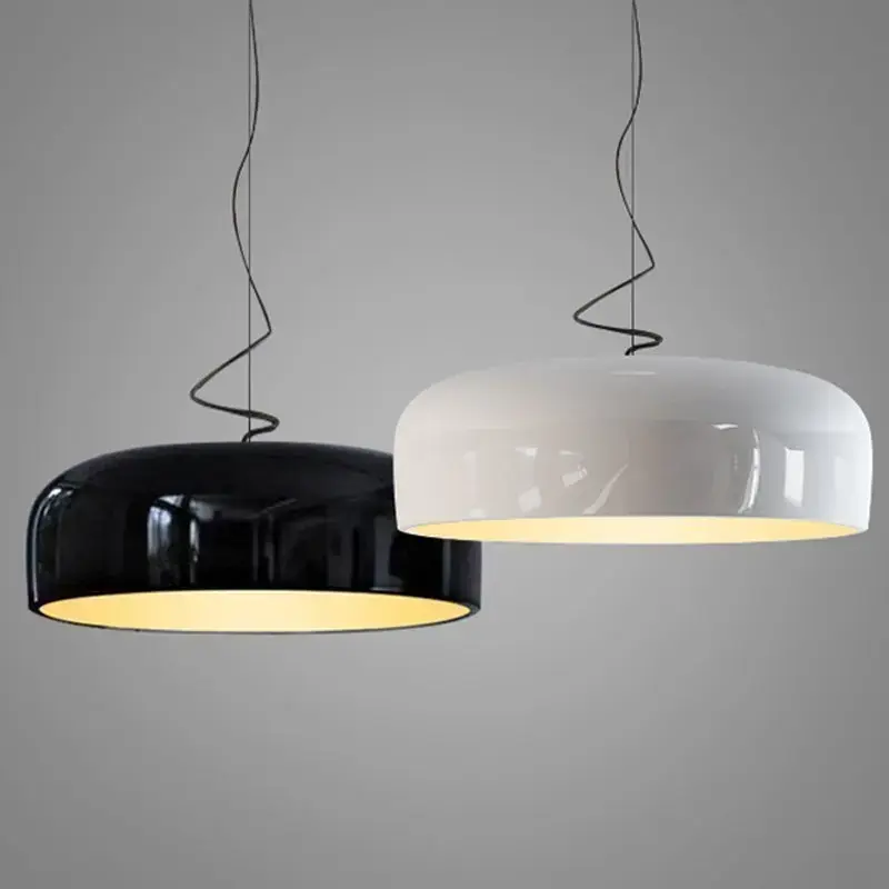 Modern Black Or White Pendant Light