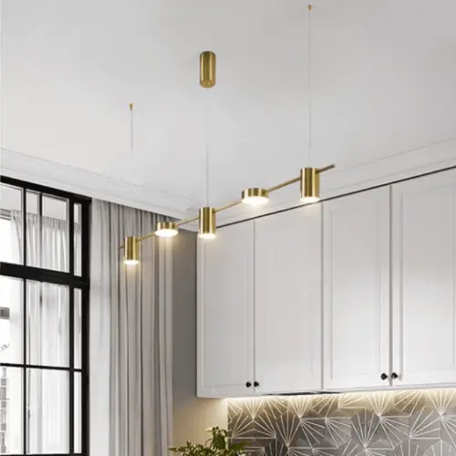 Modern Brass Chandeliers