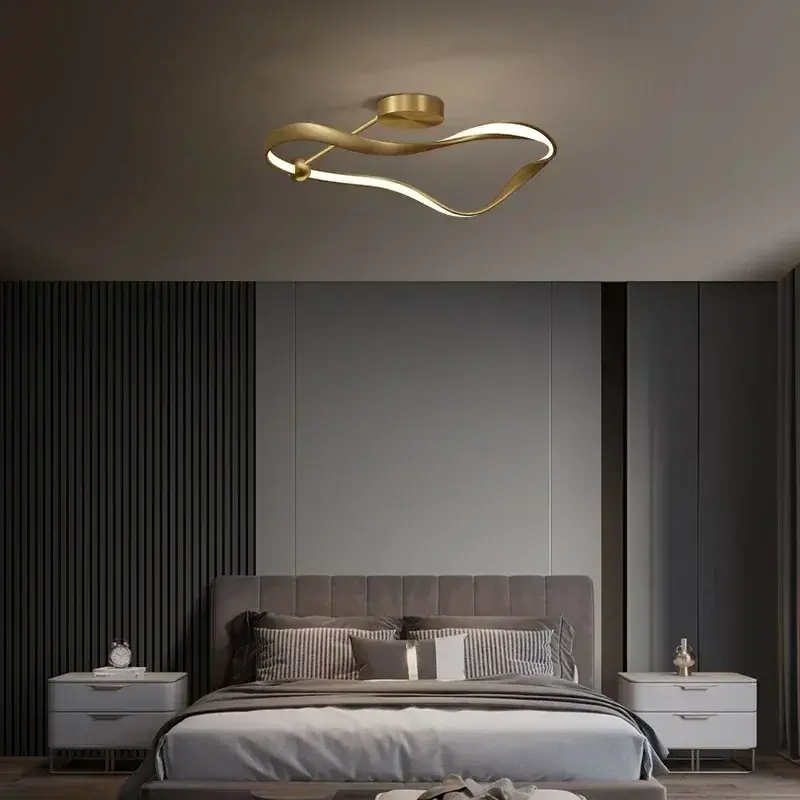 Modern Ceiling Light In Gold White Or Black