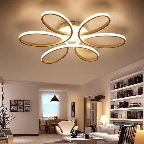 Modern Ceiling Light in White or Black