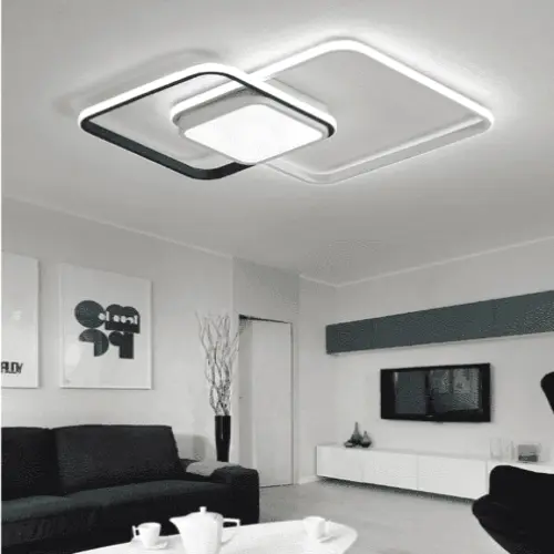 Modern Double Square Ceiling Lights