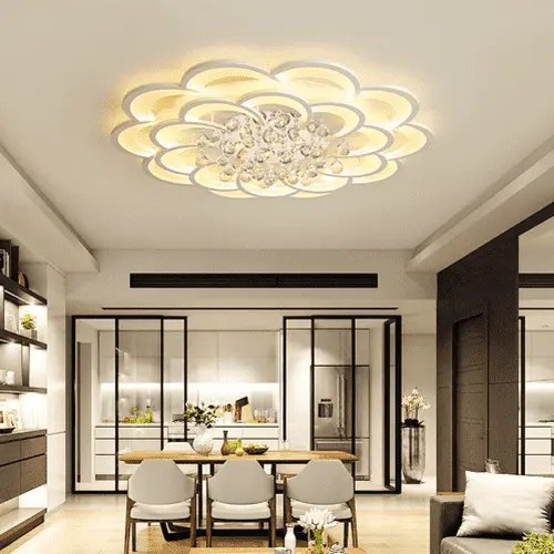 Modern Led Ceiling Lights With Crystals