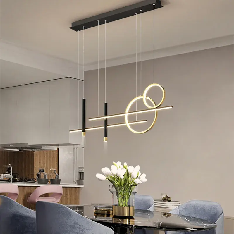 Modern Minimalist Chandelier Kitchens Dining Room