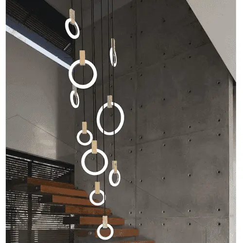 Modern Nordic LED Chandeliers For Staircase