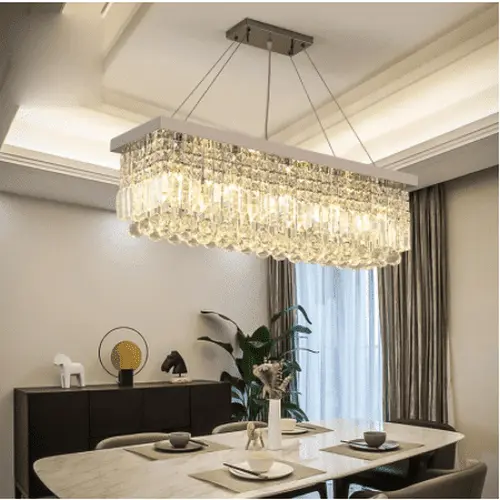 Modern Square Crystal Chandeliers