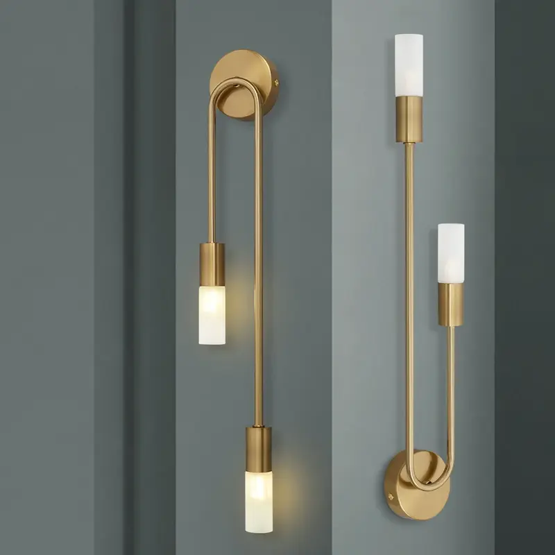 Modern Wall Light In Gold