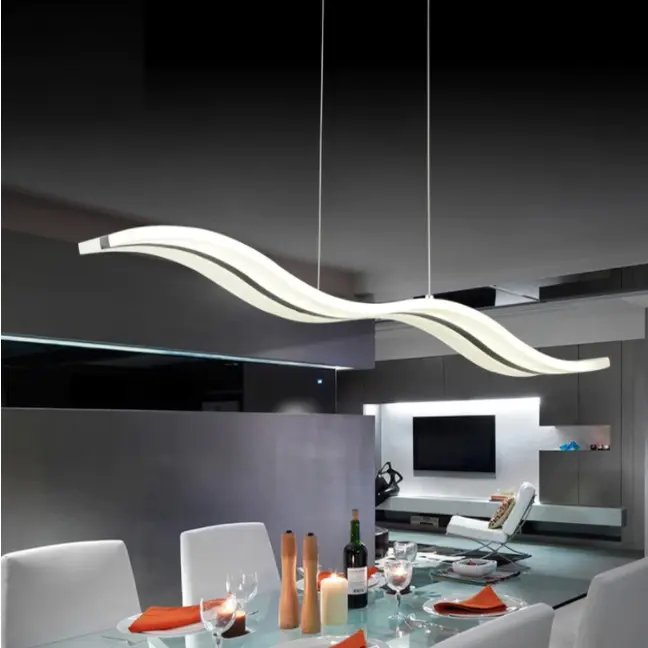 Modern Wave Ceiling Light Fixture