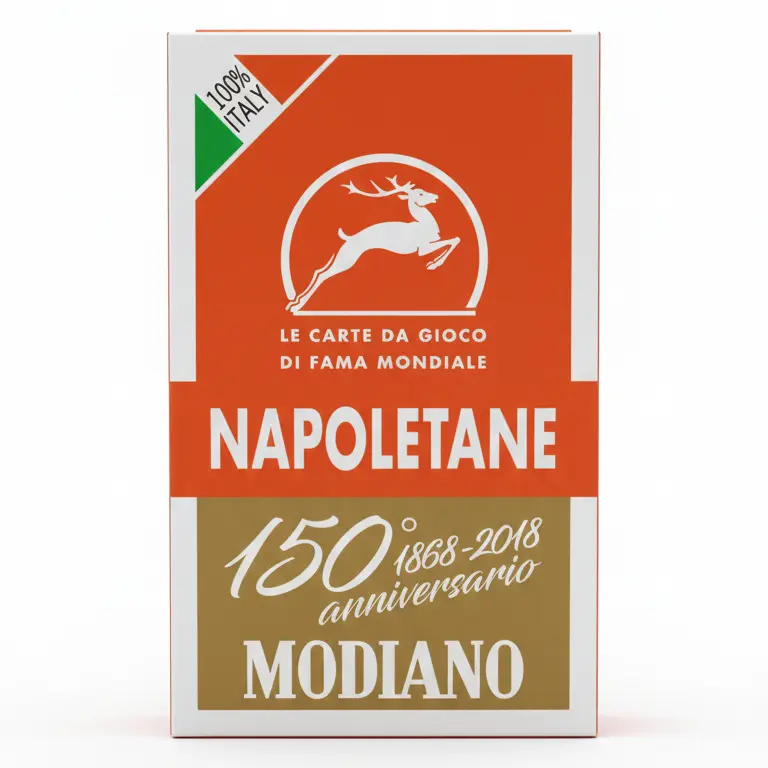 Modiano Carte da Gioco Napoletane 150° Anniversario | Edizione Speciale 1868-2018 | Cartoncino 410g Duplex Professionale