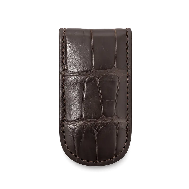 Money Clip in Alligatore