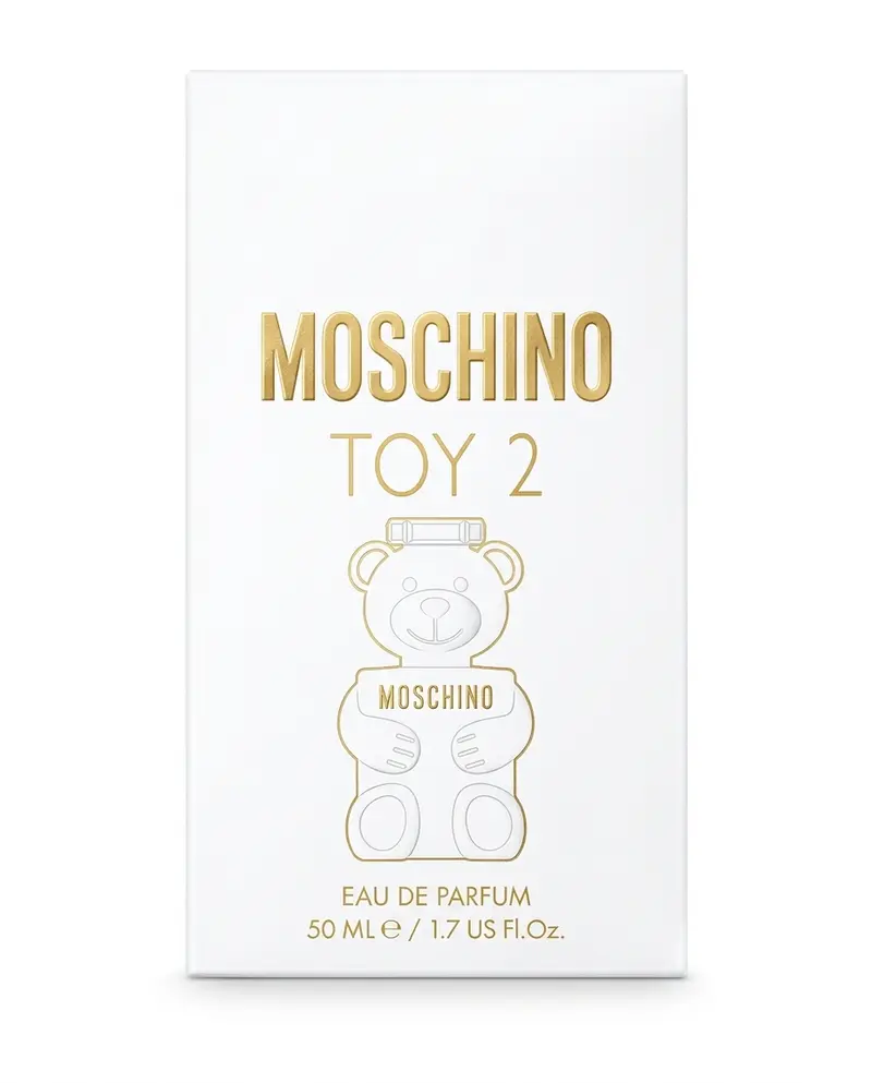 Moschino Toy 2 Eau de Parfum Donna 50 ml – Profumo Floreale Legnoso Muschiato e Flacone Orsetto Teddy Bear