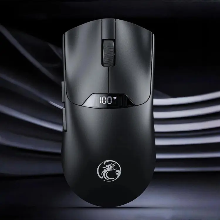 Mouse da gioco wireless iMICE G206 Tri-Mode con schermo LED 12800 DPI