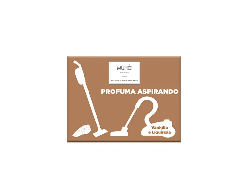 Muhà profuma aspirapolvere Vaniglia e Liquirizia AS01