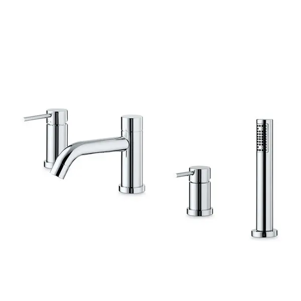 Newform XT rubinetto vasca con bocca erogazione, deviatore e doccetta 4280C