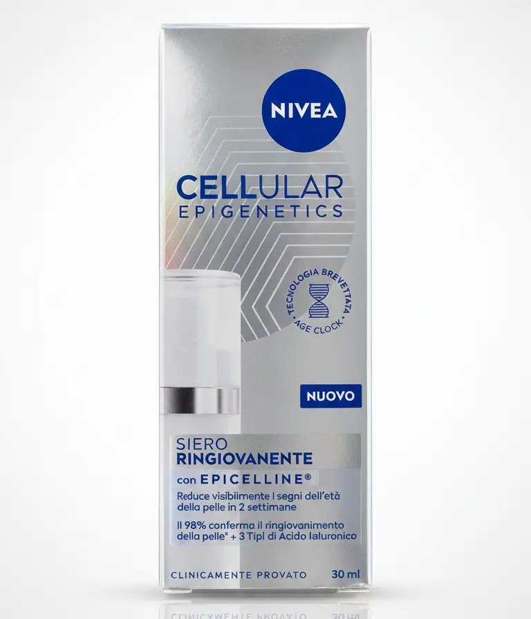NIVEA Cellular Epigenetics Siero Ringiovanente 30ml – Con Epicelline e 3 Tipi di Acido Ialuronico – Tecnologia Brevettata Age Clock