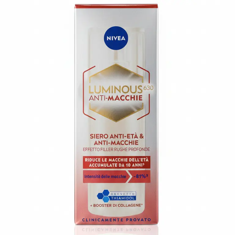 NIVEA Cellular Luminous630 Siero Anti-Età e Anti-Macchie | 30 ml | Acido Ialuronico e Booster Collagene | Riduce Macchie del 81% e Riempie le Rughe