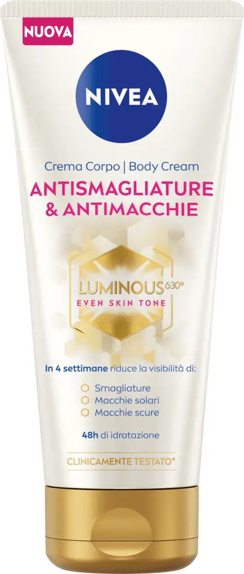 Nivea Luminous 630 Crema Corpo Antismagliature & Antimacchie 200ml – Con Thiamidol Brevettato – Risultati in 4 Settimane
