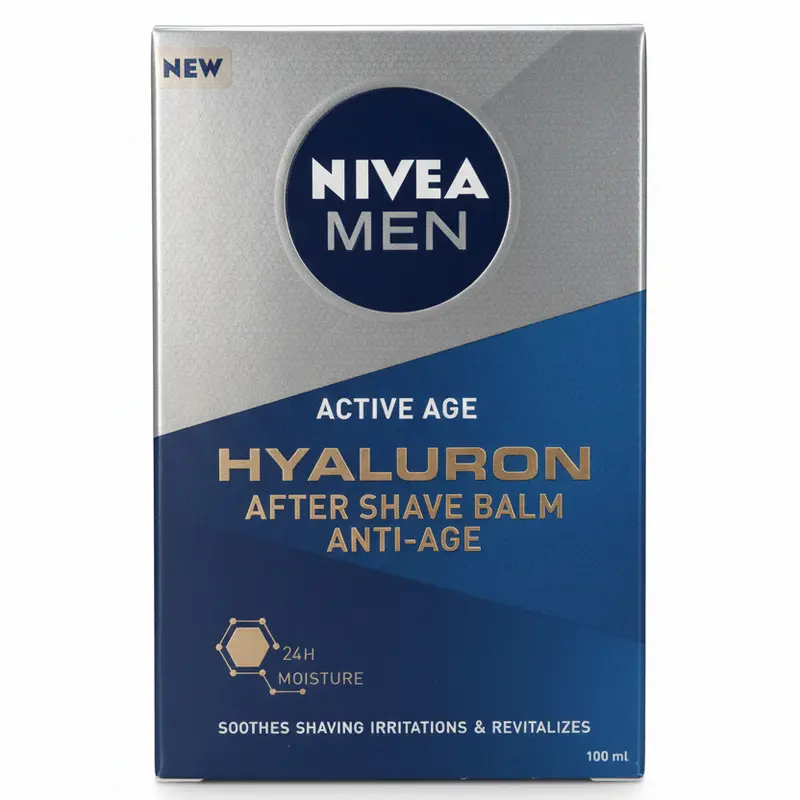 Nivea Men Active Age Hyaluron Balsamo Dopobarba 100ml – Effetto Anti-Età con Acido Ialuronico – Idratazione & Rigenerazione Profonda