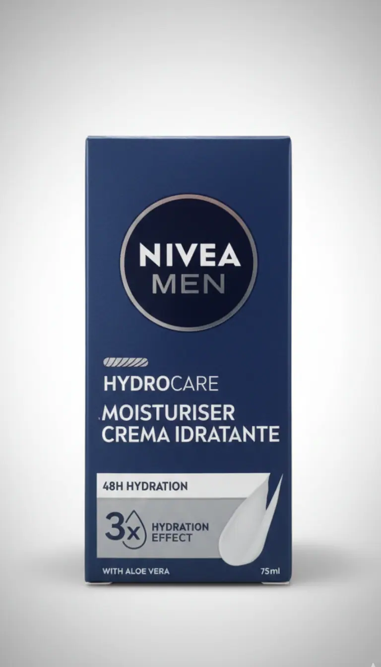 NIVEA MEN Crema Viso Idratante 24h 75ml – Aloe Vera & Pro-Vitamina B5 – Protezione UVA/UVB Anti-Invecchiamento per Pelle Secca
