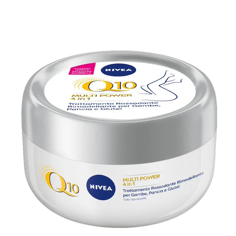 NIVEA Q10 Multi Power 4in1 Trattamento Corpo Modellante Rassodante 300 ml | Rimodella in 2 Settimane | Con Q10 & L-Carnitina – Formula Elasticizzante