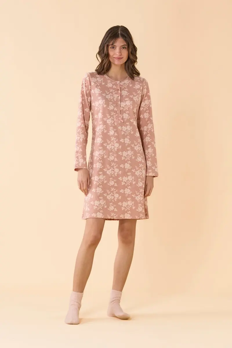 Noi Di Notte Camicia Calibrata Serafino C.Cotone Donna LA3663