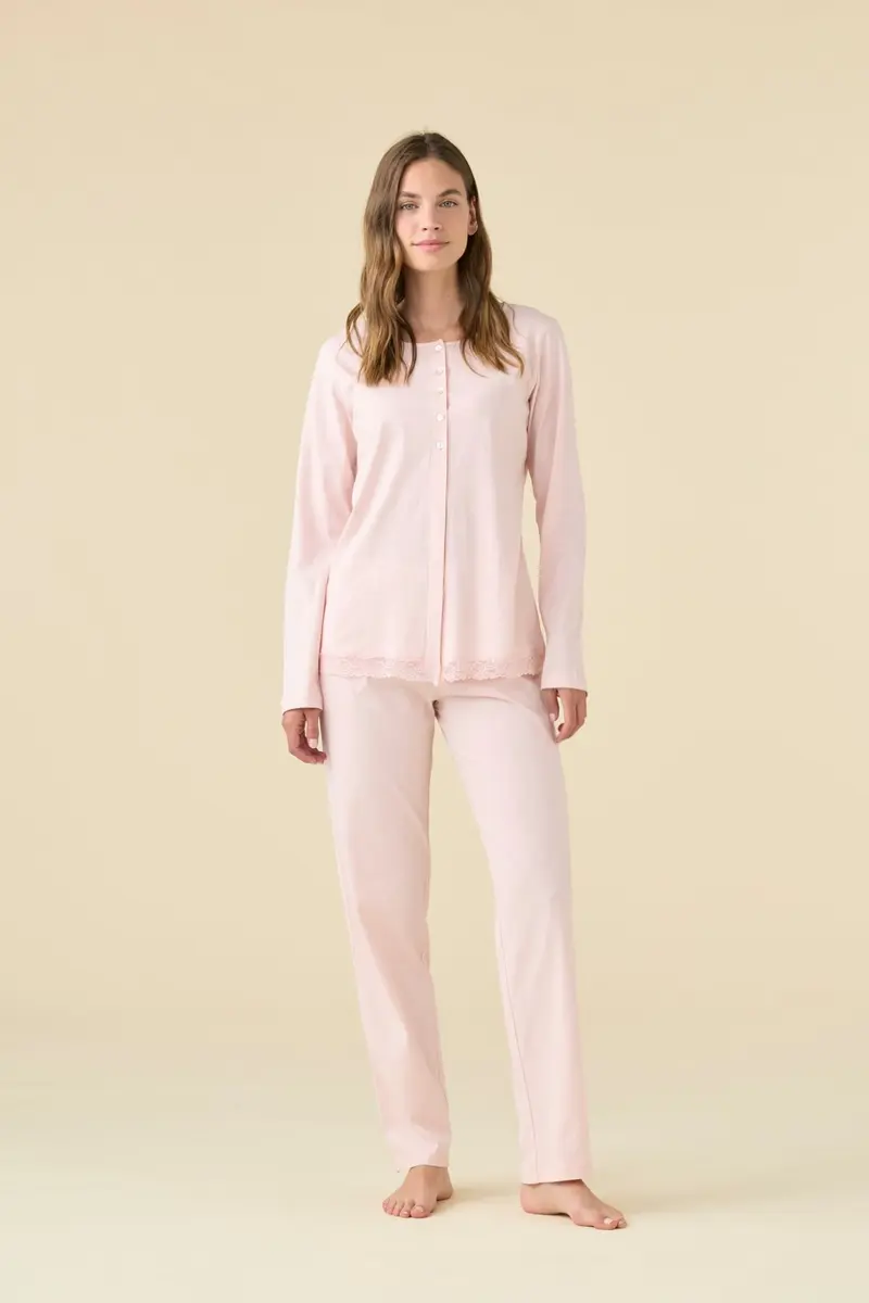Noi di Notte Pigiama Aperto Donna Lungo FA9486