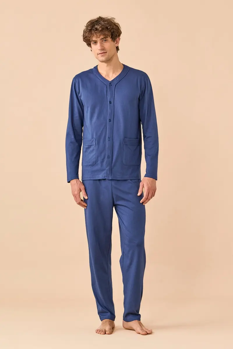 Noi Di Notte Pigiama Aperto Uomo C. Cotone FC3337