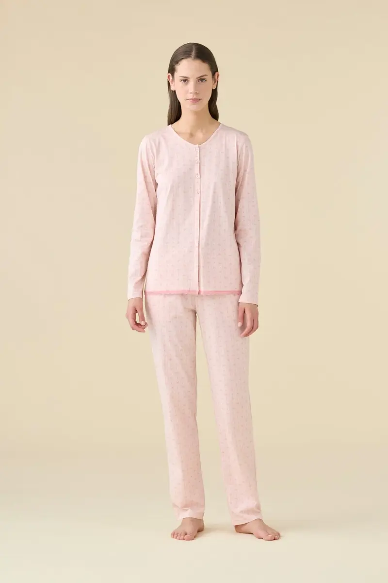 Noi di Notte Pigiama Donna Aperto Cotone M/L P/L FA9489