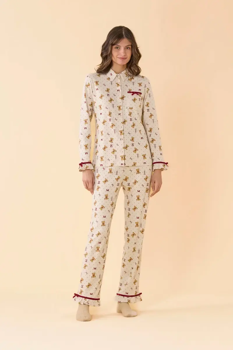Noi Di Notte Pigiama T. Uomo Donna C. Cotone FA9815